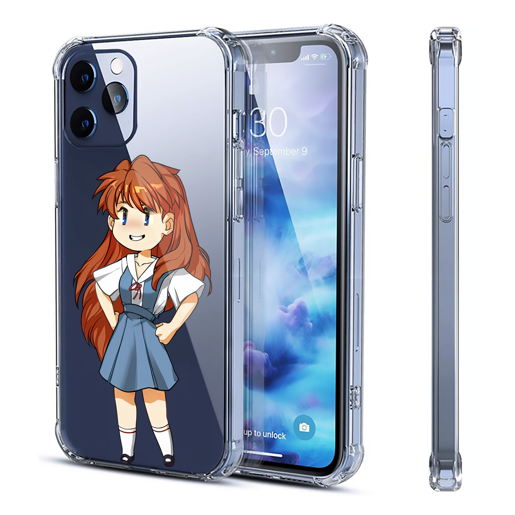 （画像用） EVA 新世紀エヴァンゲリオン 【iPhone 12シリーズ対応】透明スマホケース（クリアソフトケース）